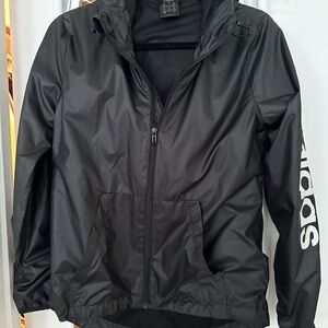Adidas Black Windbreaker Jacket